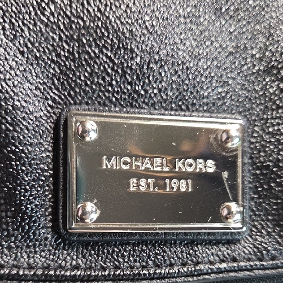 Michael Kors Black Pebble Leather Crossbody Bag - Picture 7 of 7